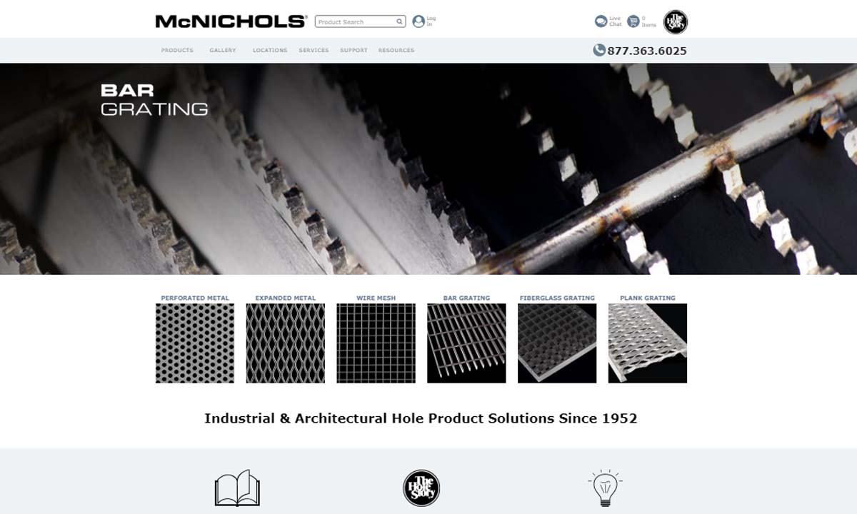 Perforated Metal Manufacturers Suppliers Mcnichols Company