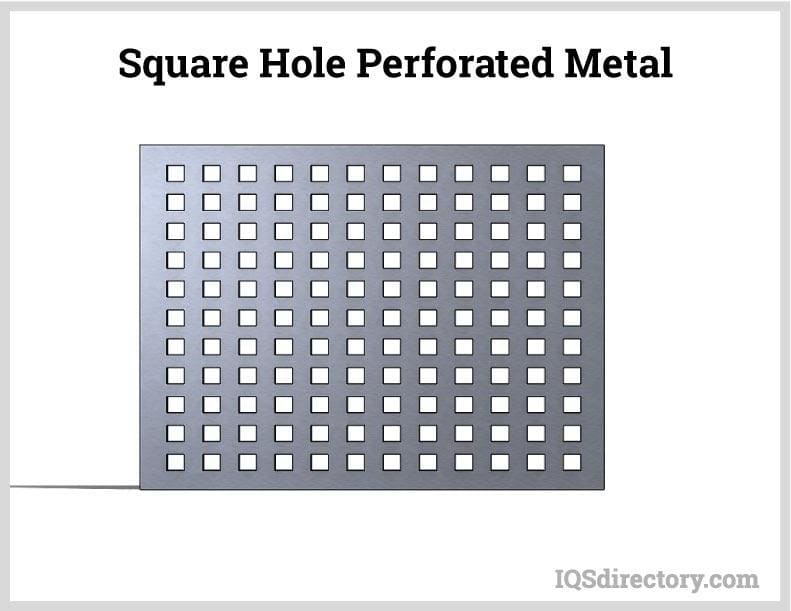 Square Hole Perforated Metal